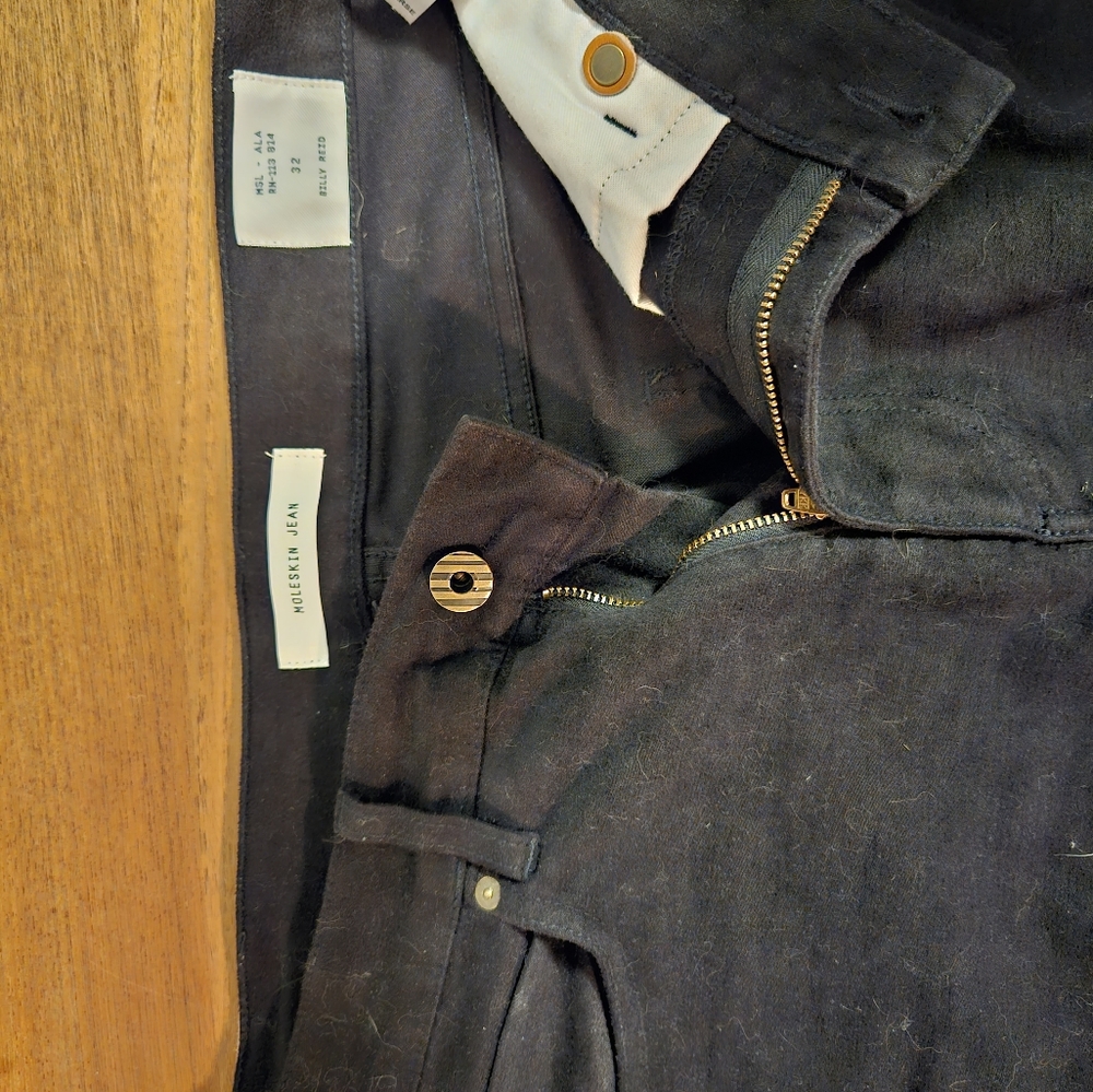 Billy Reid Moleskin Jean, Size: 32 x 32